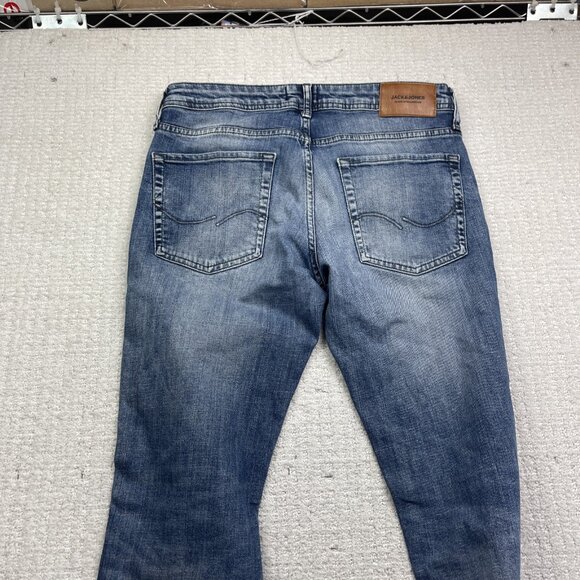 Jack & Jones Men's Denim Glenn Slim Fit Jeans Size 32 X 32 Fly Read* - Picture 10 of 12